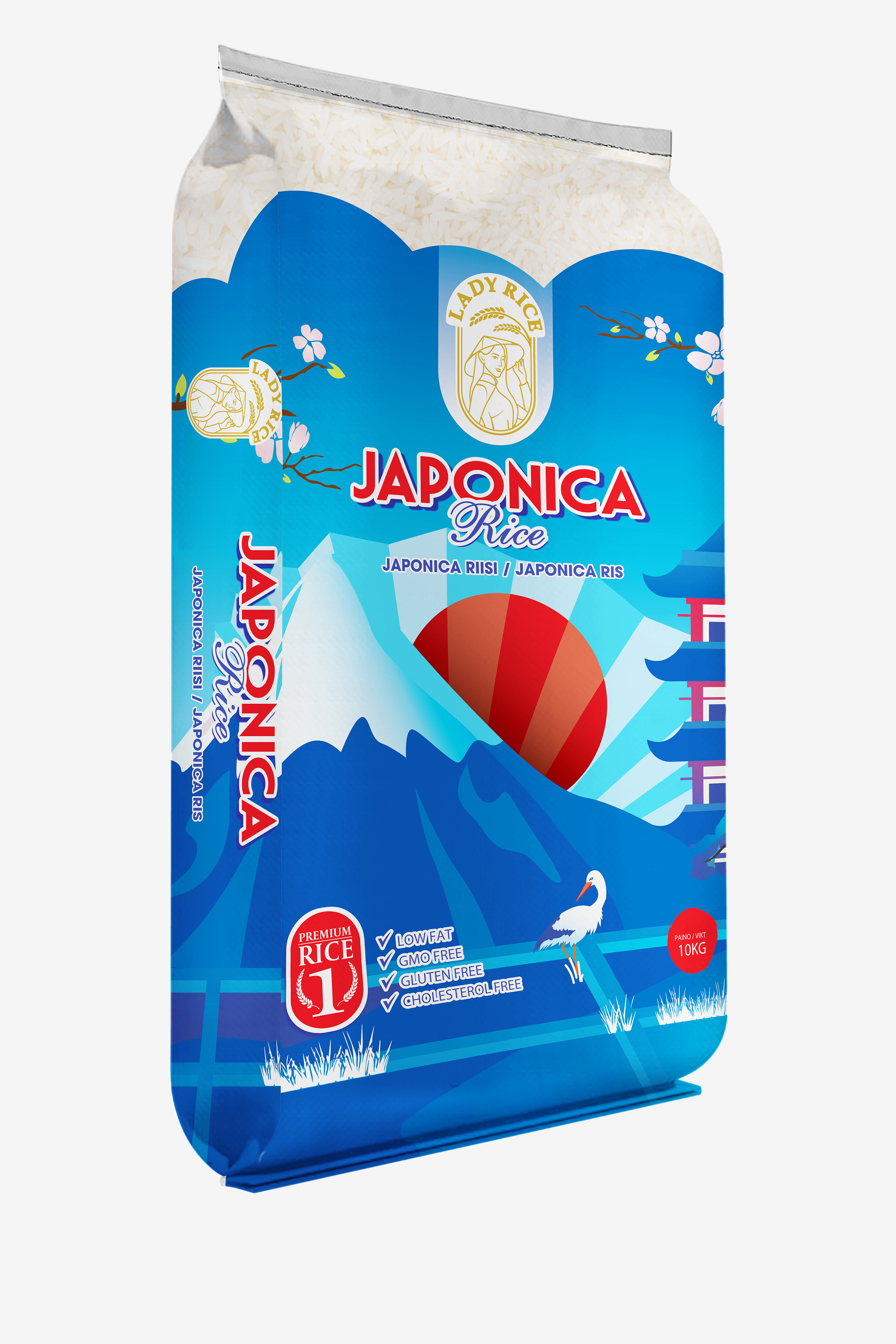 Rice bags PP woven laminated BOPP film